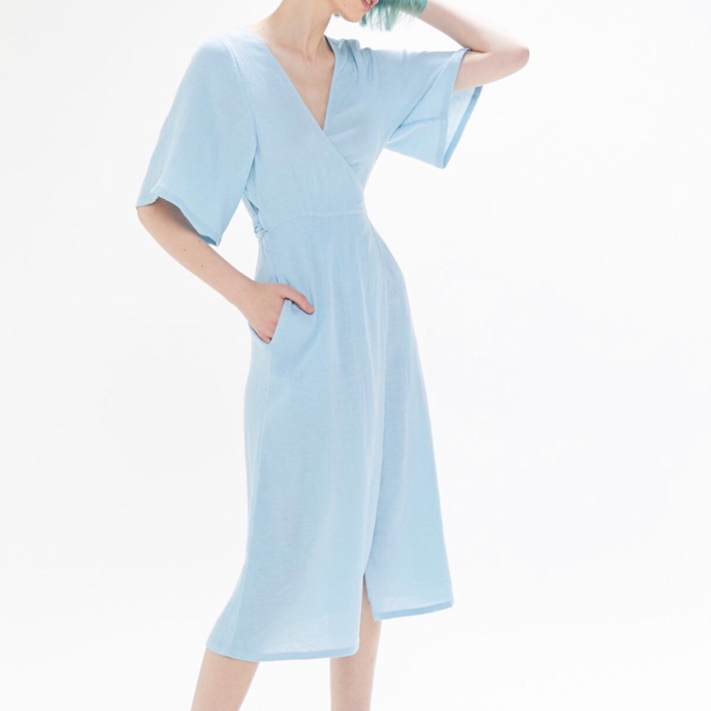 NWT Blue urban outfitters wrap dress